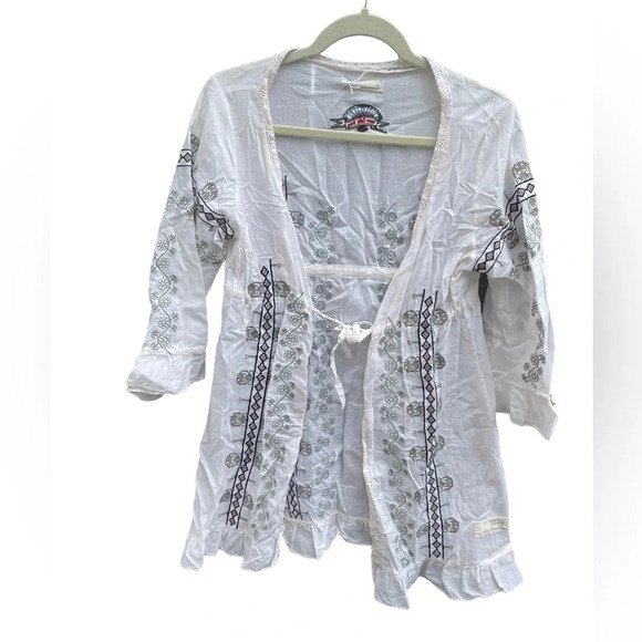 ODD MOLLY EMBROIDERED SWIM COVER UP - Picture 1 of 6